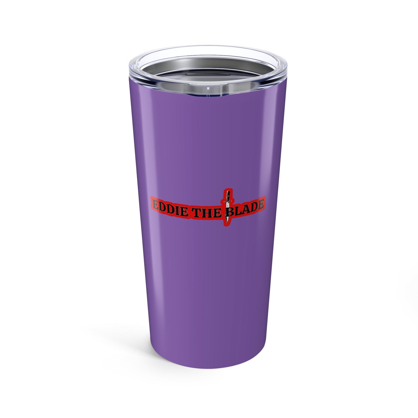 Eddie the blade purple tumbler w/red logo