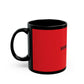 Eddie the blade red mug w/logo (black trim)