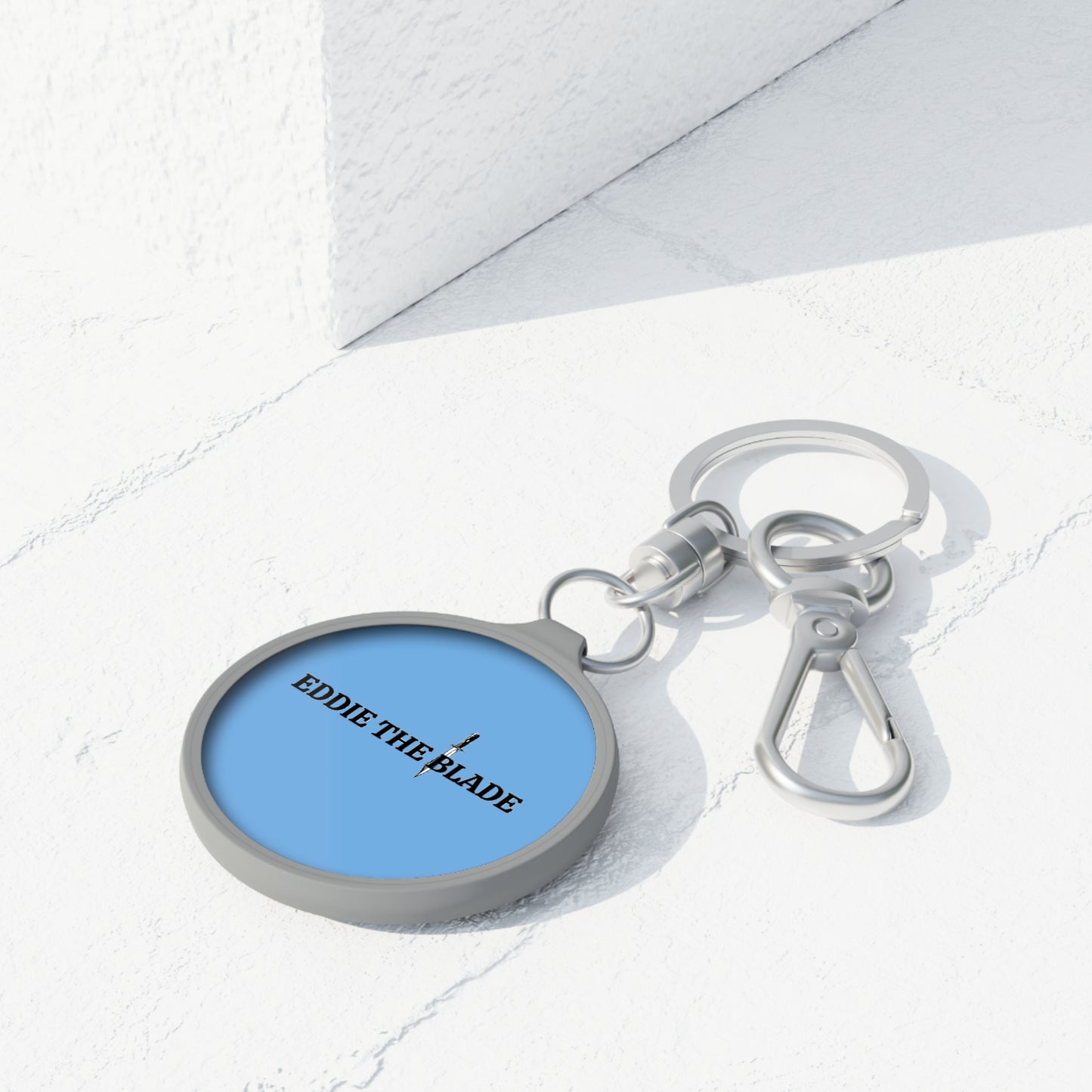 EDDIE the blade blue keychain w/logo