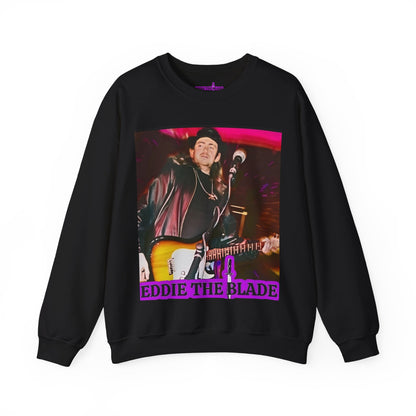 Eddie the blade black Sweatshirt w/photo/purple logo