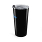 Eddie the blade black tumbler w/blue logo