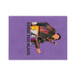 Eddie the blade purple blanket w/photo/logo