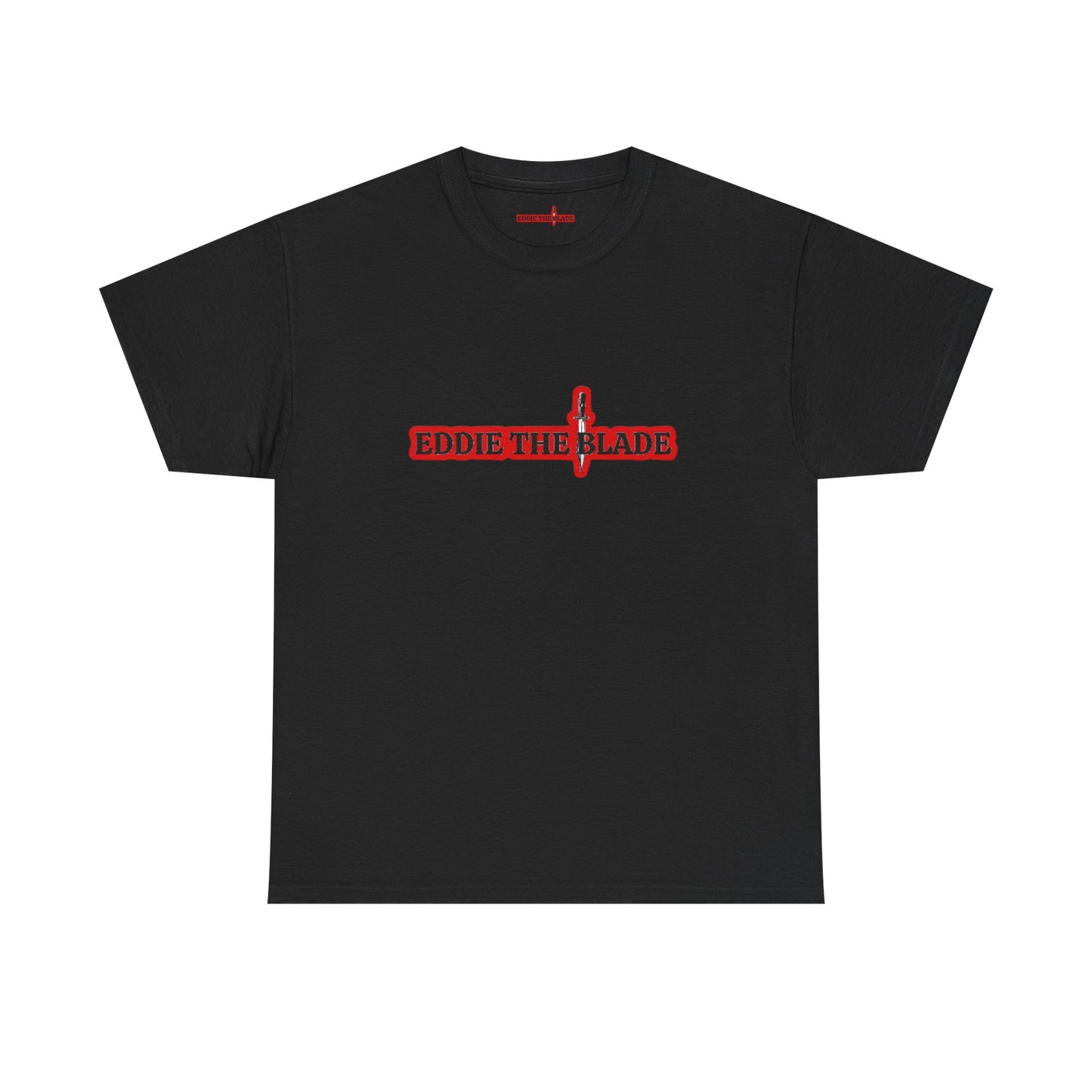 Eddie the best black men's  T-shirt w/red logo