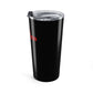 Eddie the blade black tumbler w/red logo