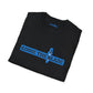 Eddie the blade lady's  T-Shirt (black w/blue logo)