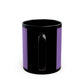 Eddie the blade purple mug w/logo (black trim)