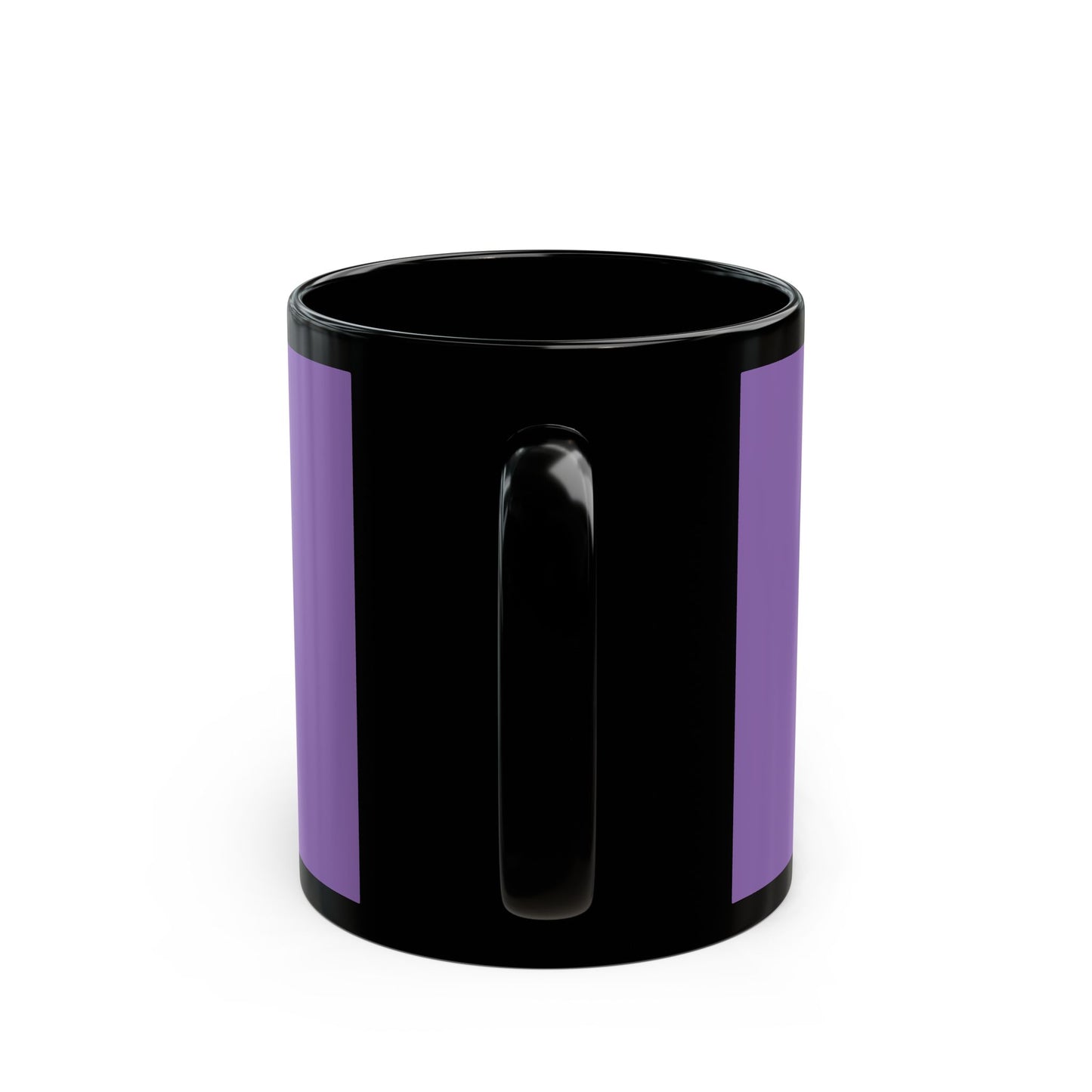 Eddie the blade purple mug w/logo (black trim)