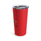 Eddie the blade red Tumbler with black logo