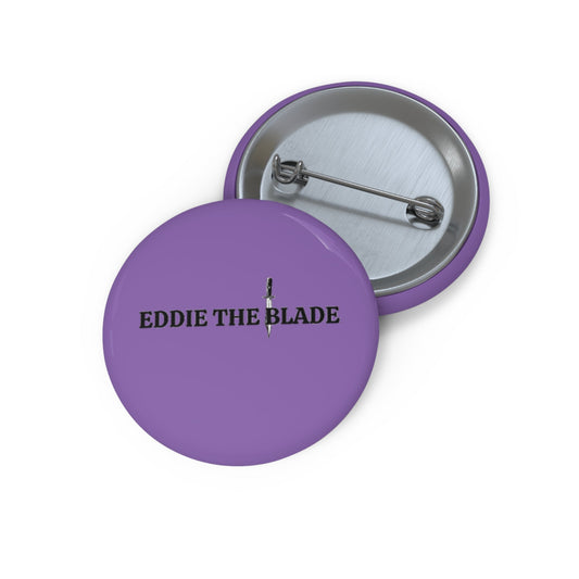 Eddie the blade purple  logo pin