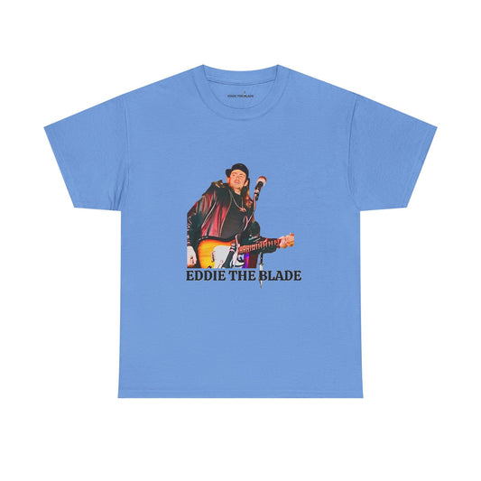Eddie the blade ladys t-shirt w/photo/blue logo