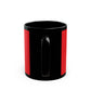 Eddie the blade red mug w/logo (black trim)