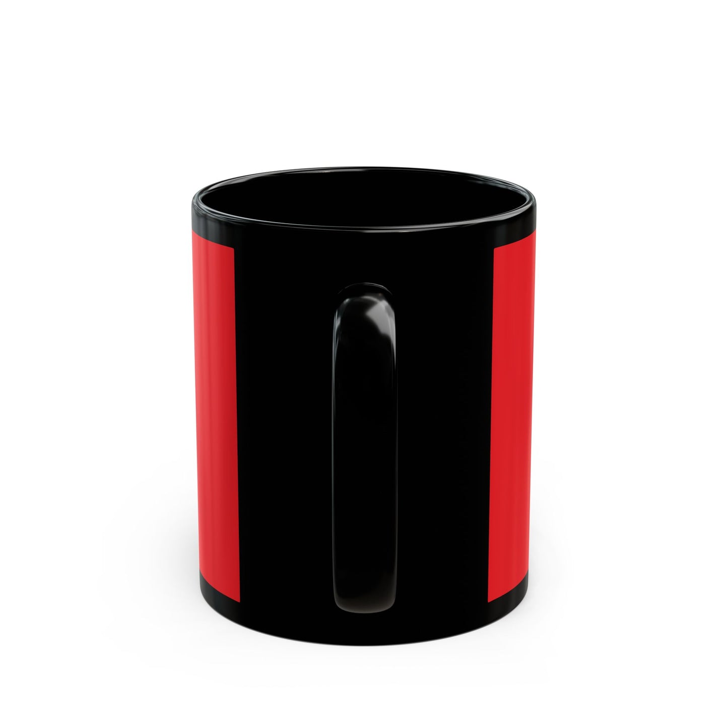 Eddie the blade red mug w/logo (black trim)