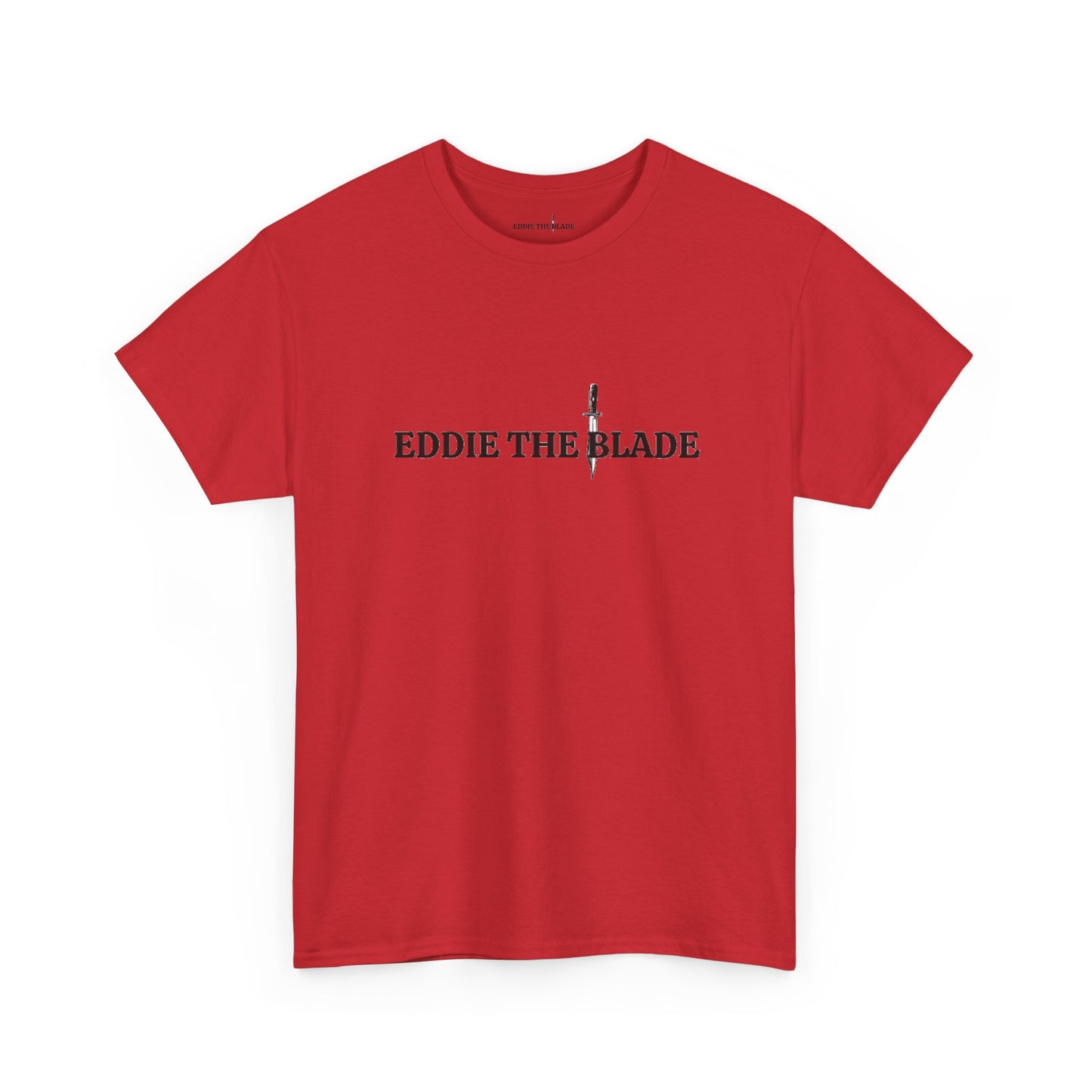 Eddie the blade Mens red Tee w/logo