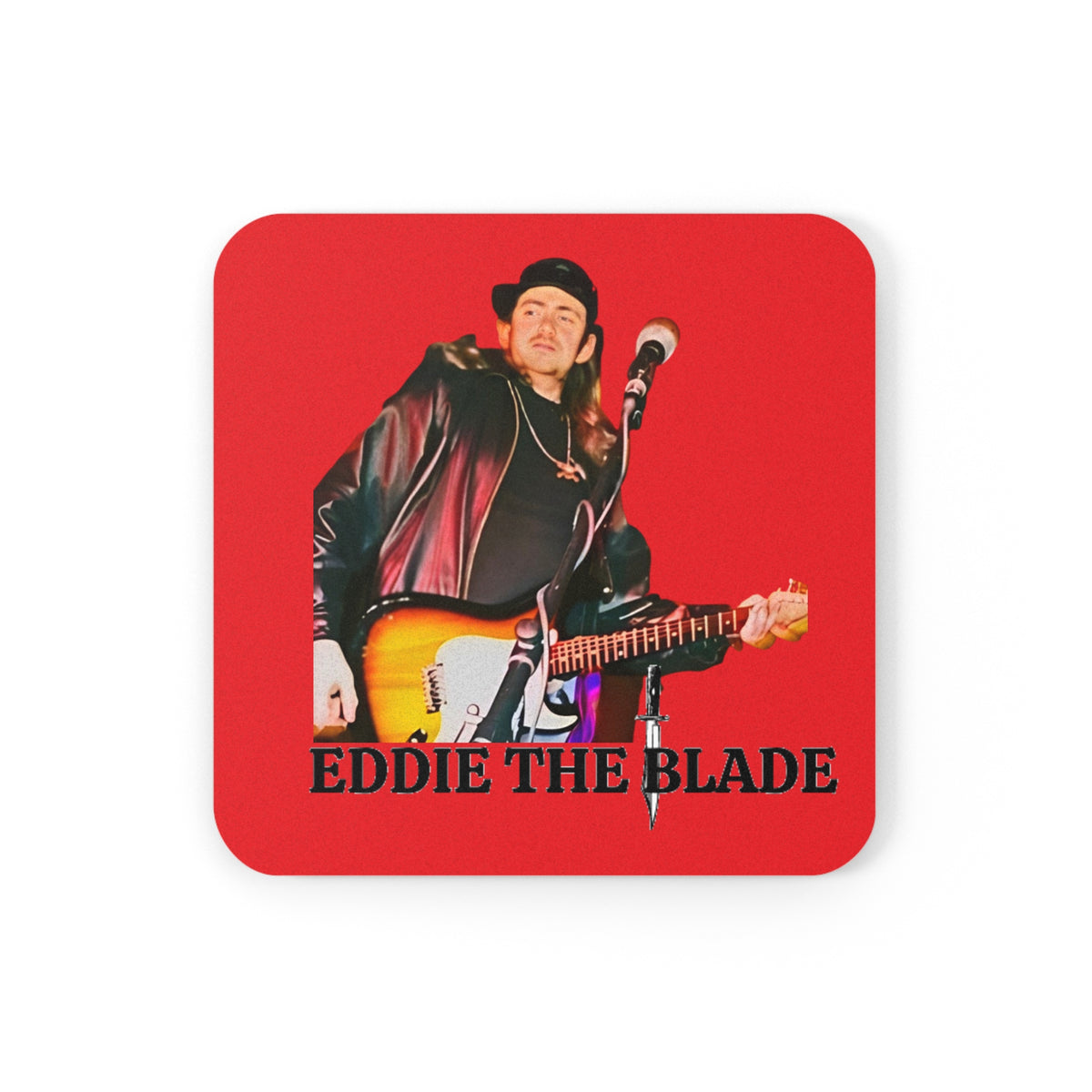 Eddie the blade red drinking Coaster