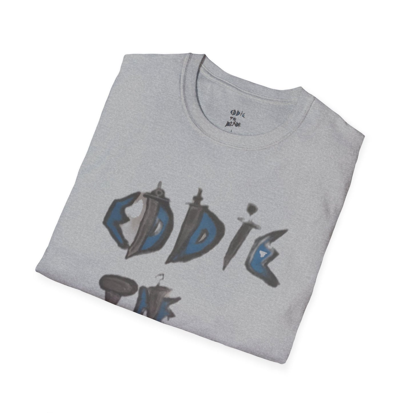 Eddie the blade grey  T-Shirt w/daggers