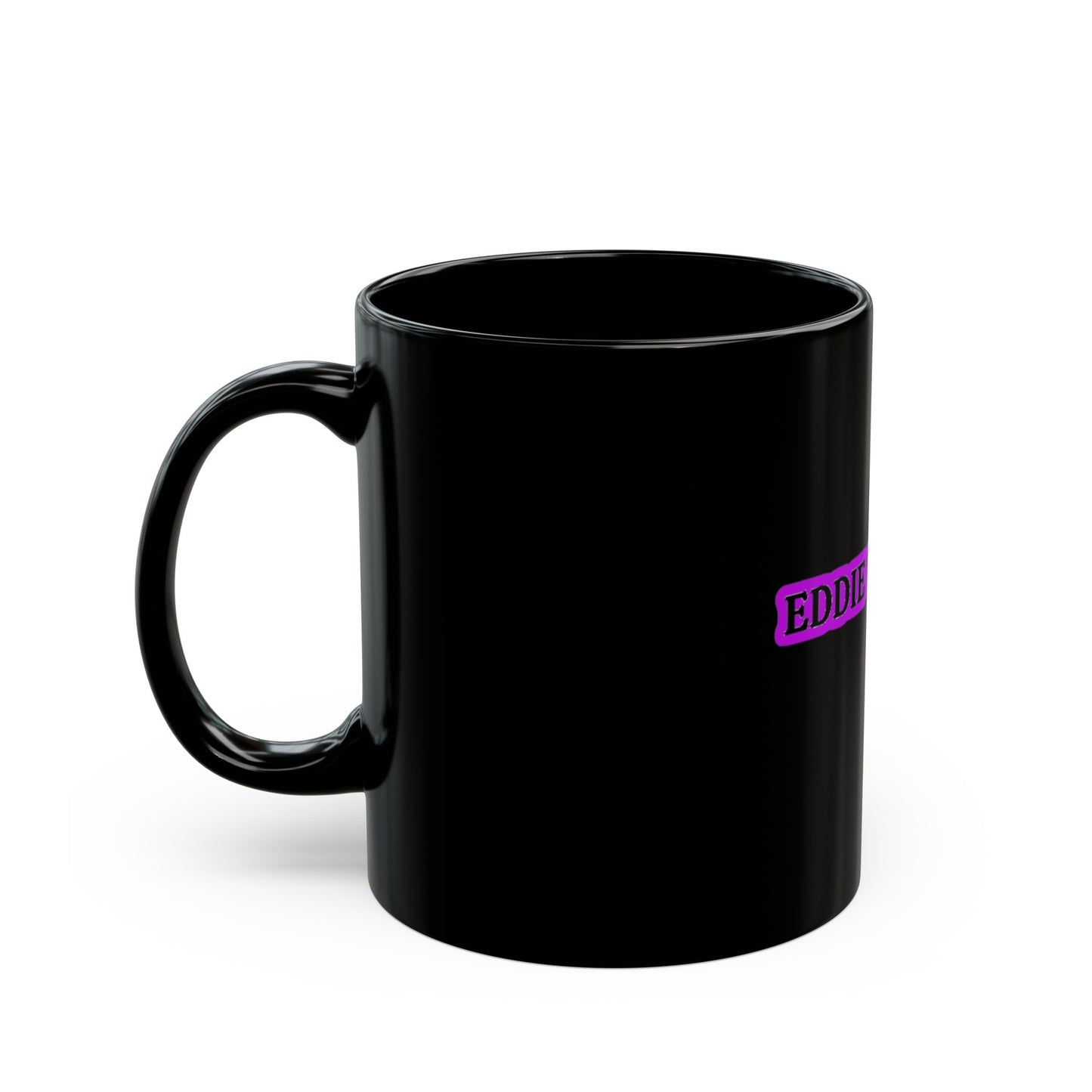 Eddie the blade black Mug w/purple logo