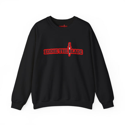 Eddie the blade black Sweatshirt w/red logo