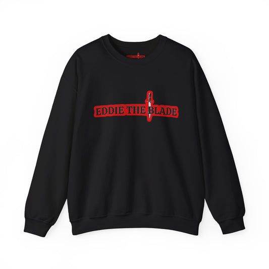 Eddie the blade black Sweatshirt w/red logo