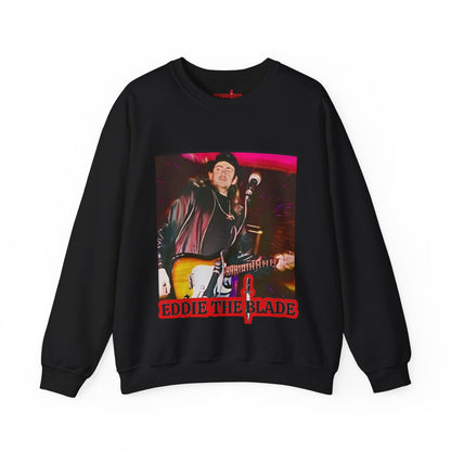 Eddie the blade black  Sweatshirt w/photo/red logo
