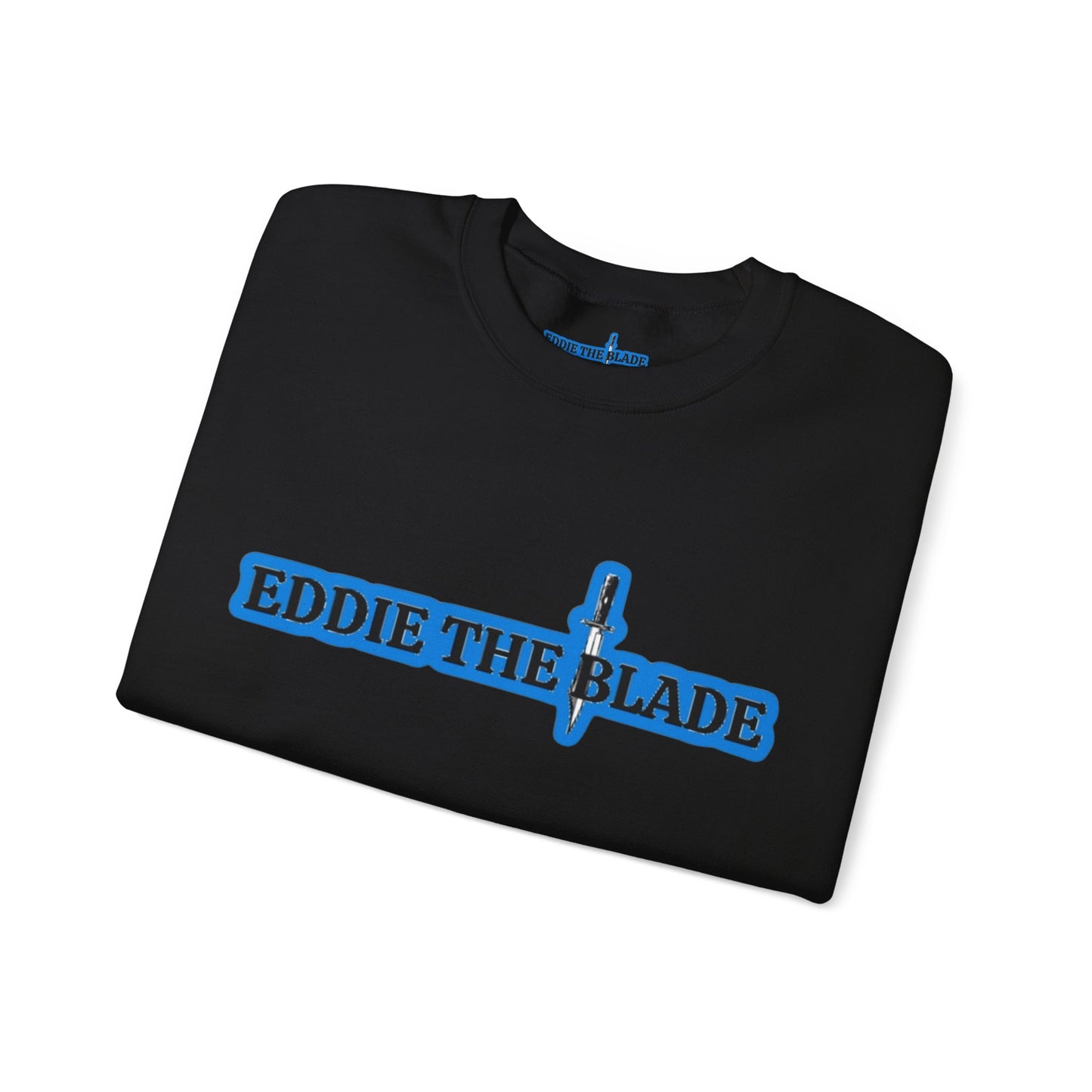Eddie the blade black Sweatshirt w/blue logo