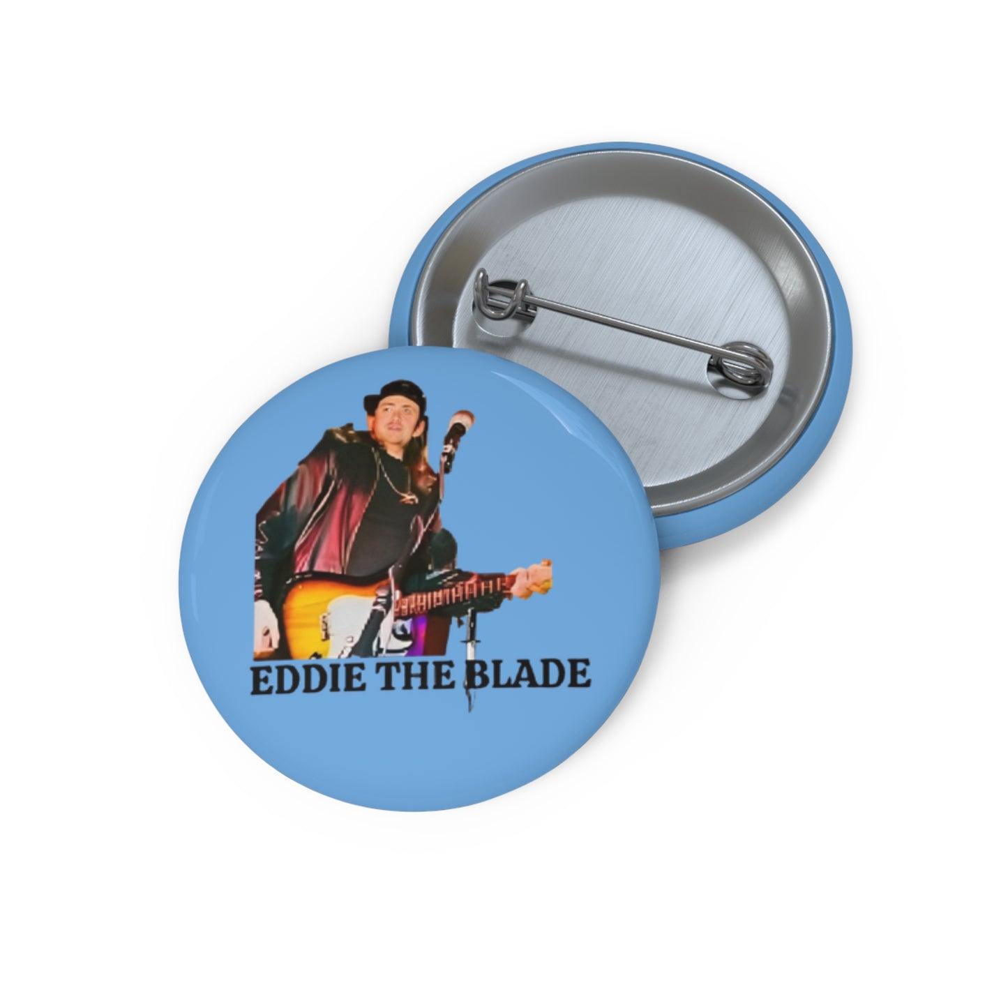Eddie the blade button/Pin (blue)