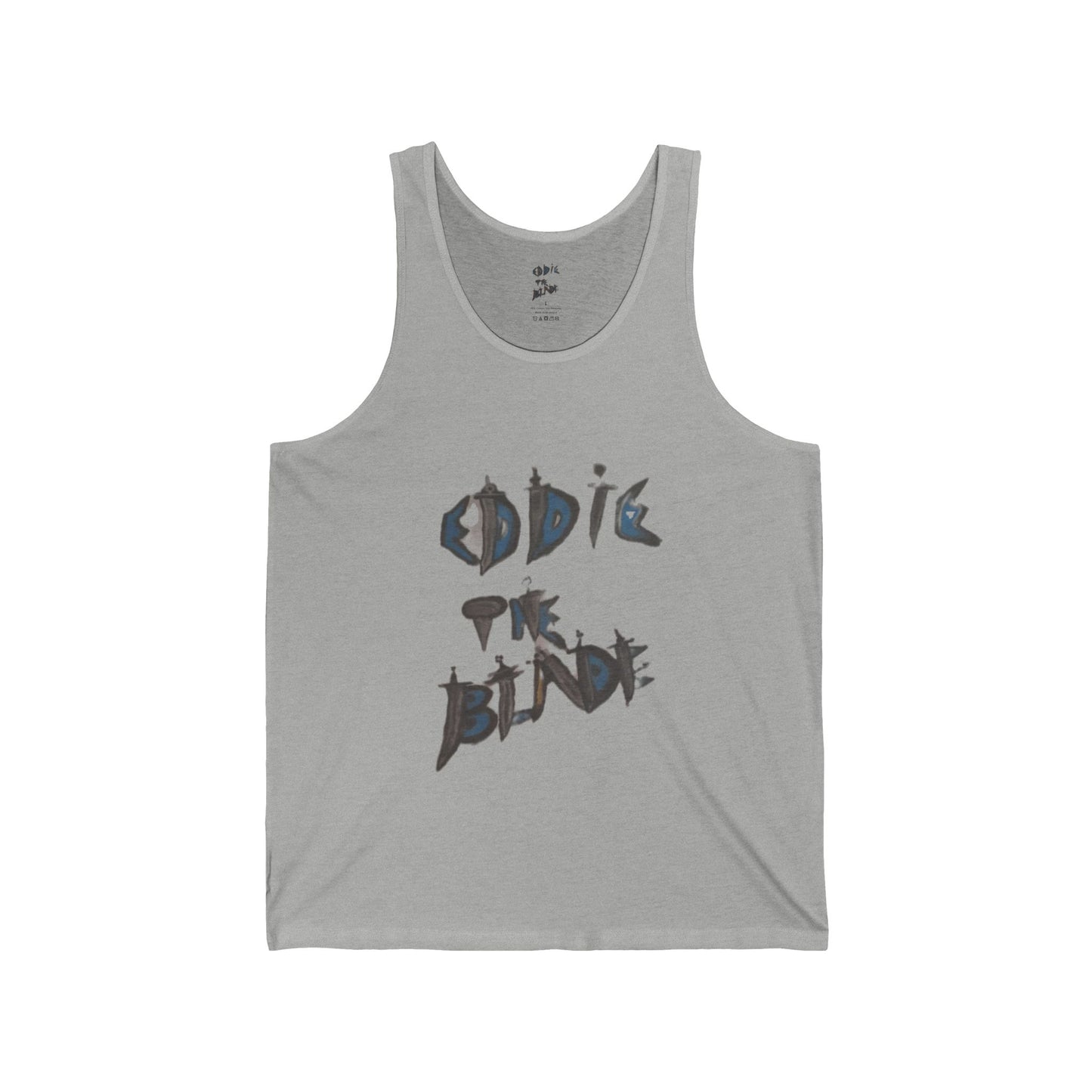 Eddie the blade grey  Tank top w/daggers