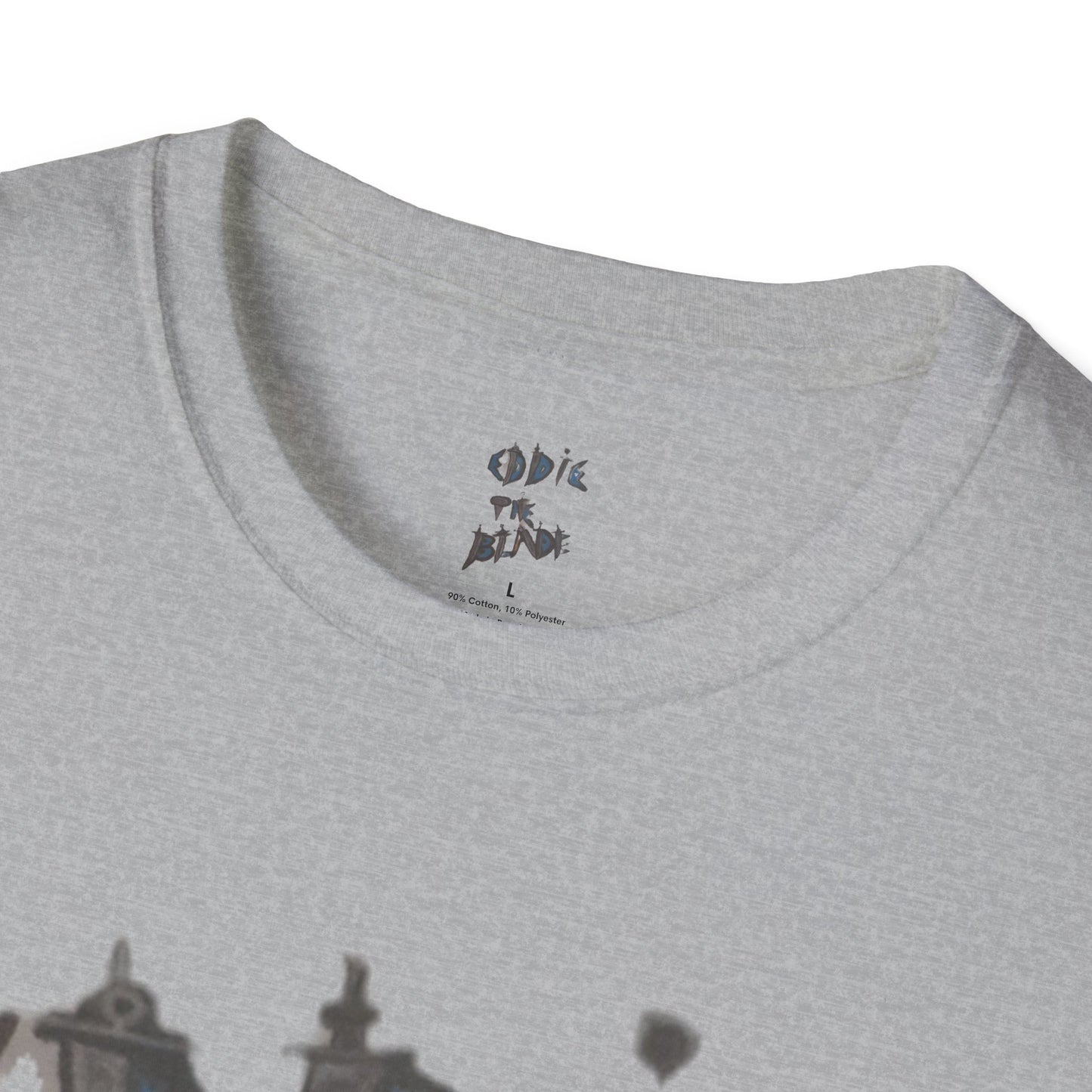 Eddie the blade grey  T-Shirt w/daggers