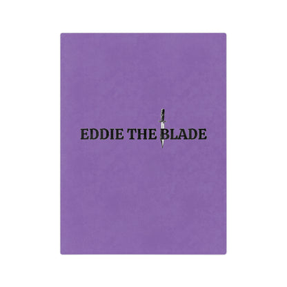 Eddie the blade purple Blanket w/logo