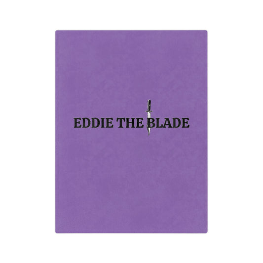 Eddie the blade purple Blanket w/logo