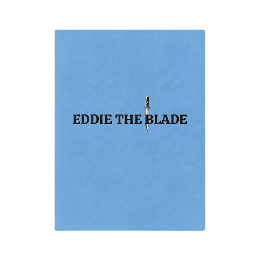 Eddie the blade  blue blanket w/logo