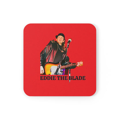 Eddie the blade drinking Coaster (red)