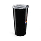 Eddie the blade black tumbler w/photo/blue logo