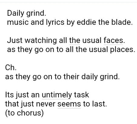 Daily grind