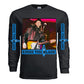Eddie the blade black long sleeve w/photo/blue logo