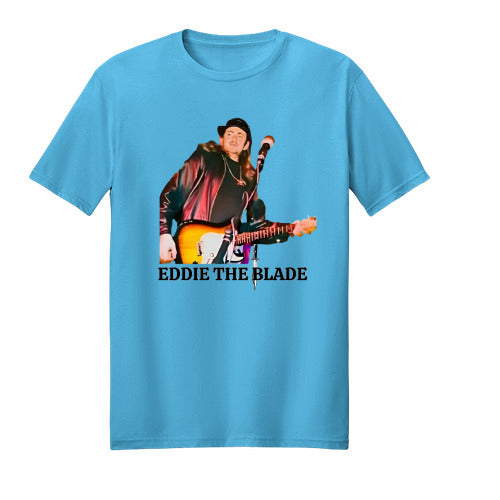 Eddie the blade blue T-shirt