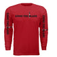 Eddie the blade red  long sleeve w/logo