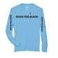 Eddie the blade blue long shirt w/logo