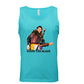 Eddie the blade  blue tank top