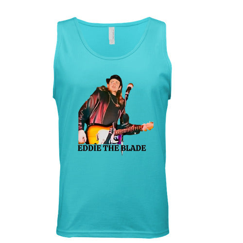 Eddie the blade  blue tank top