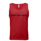 Eddie the blade red tank top w/logo
