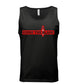 Eddie the blade black tank top w/red logo