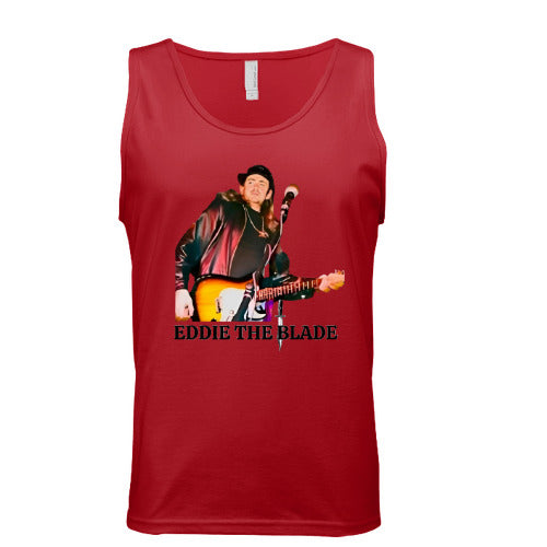 Eddie the blade red tank top