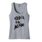 Eddie the blade grey lady's tank top w/daggers