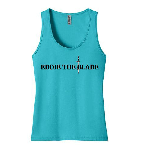 Eddie the blade blue lady's Tank Top