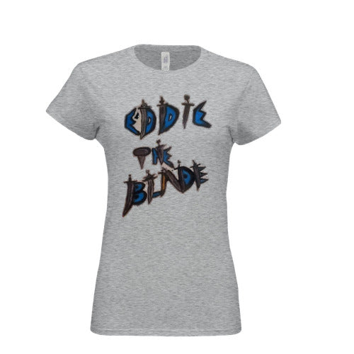 Eddie the blade lady's grey t-shirt