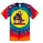 Eddie the blade red red rainbow tie die t-shirt