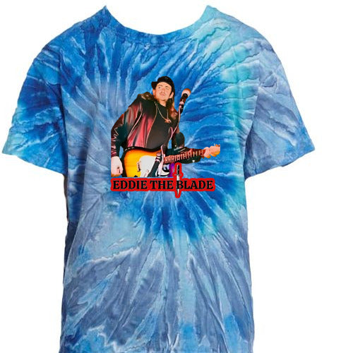 Eddie the blade blue tie T-shirt