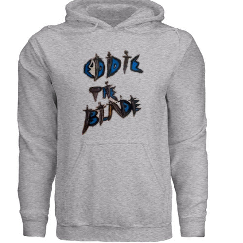 Eddie the blade grey hoodie with daggers