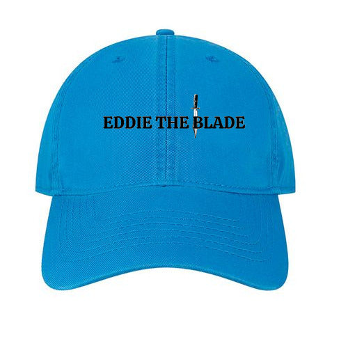 Eddie the blade blue ball cap w/logo