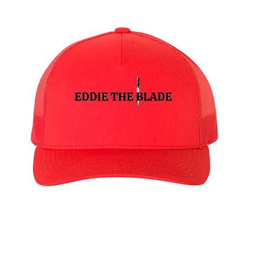 Eddie the blade black ball cap w/logo